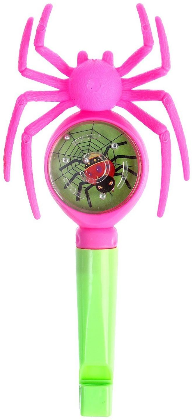 Свисток «Паук» с головоломкой, цвета МИКС