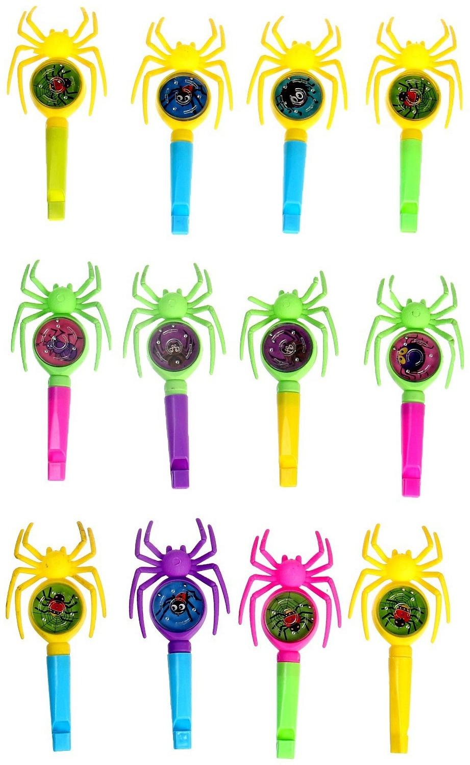 Свисток «Паук» с головоломкой, цвета МИКС