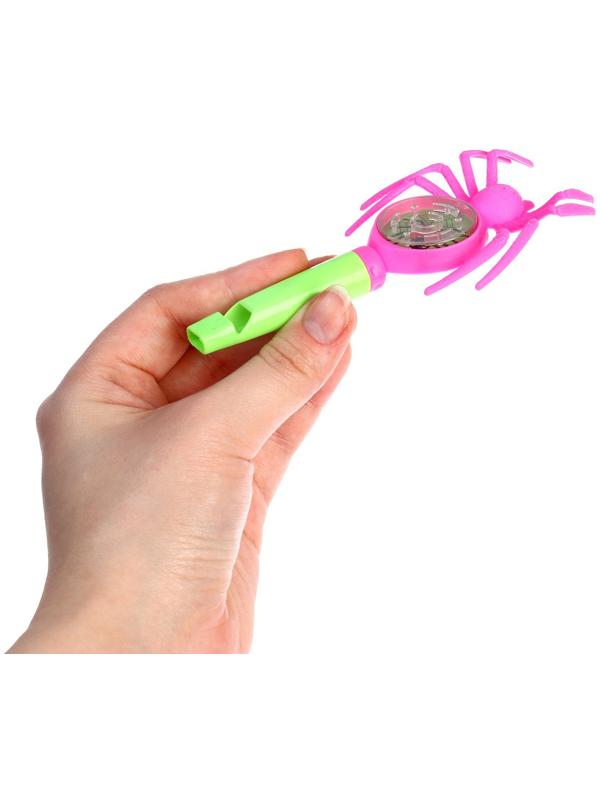 Свисток «Паук» с головоломкой, цвета МИКС