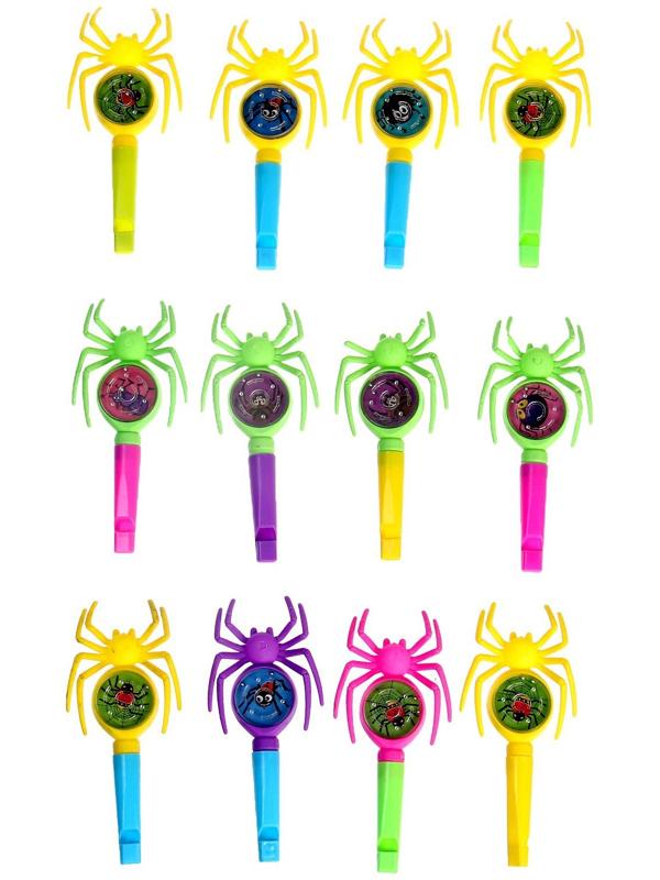 Свисток «Паук» с головоломкой, цвета МИКС