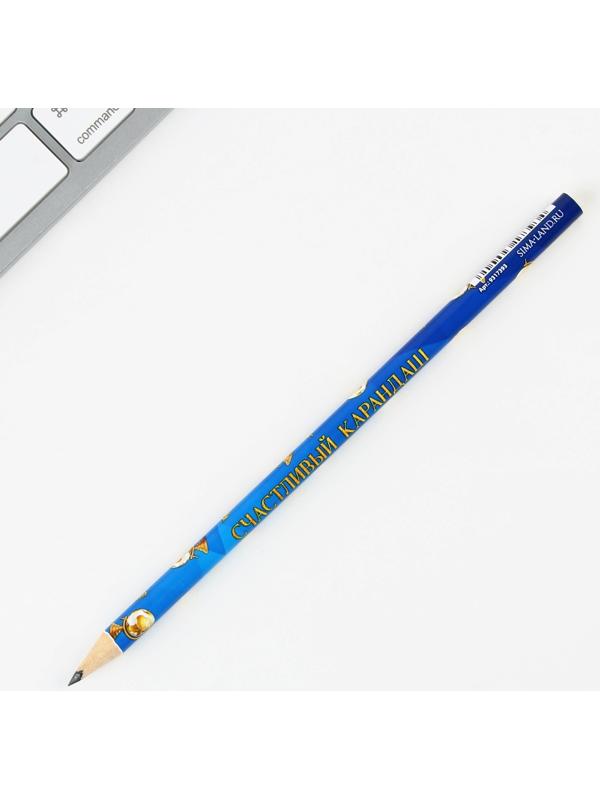 Карандаш чёрнографитный HB «Удачи тебе, выпускник!» , диаметр грифеля 2мм, 12 штук.