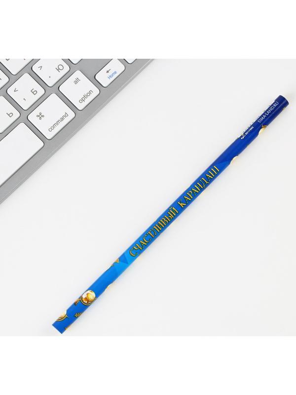 Карандаш чёрнографитный HB «Удачи тебе, выпускник!» , диаметр грифеля 2мм, 12 штук.