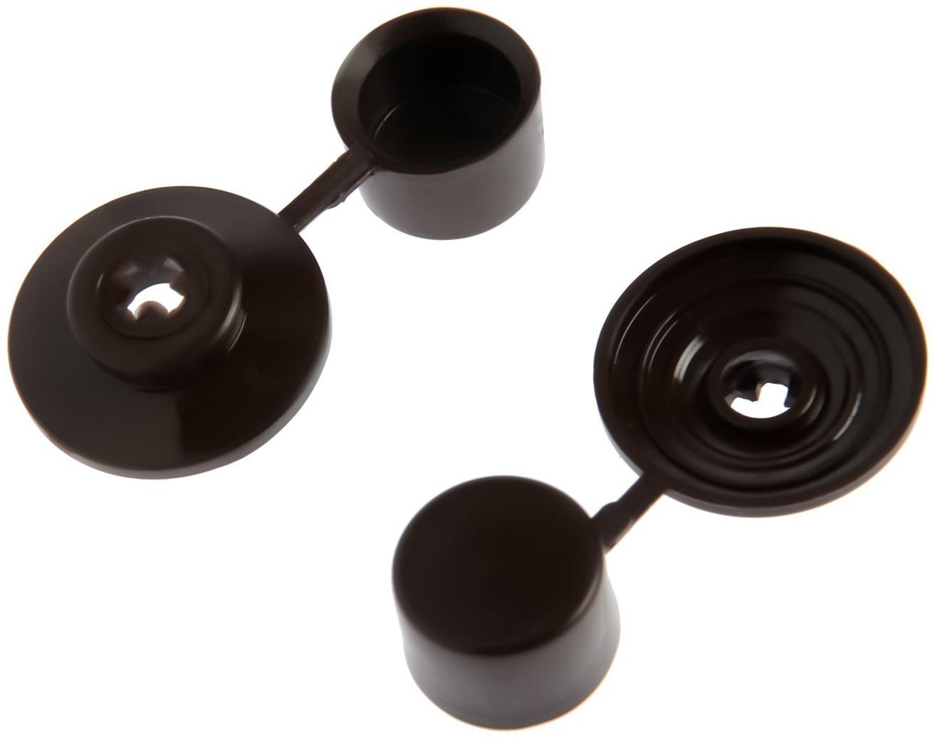 Шайба ТУНДРА, кровельная, с колпачком, М24, коричневая, 250 шт