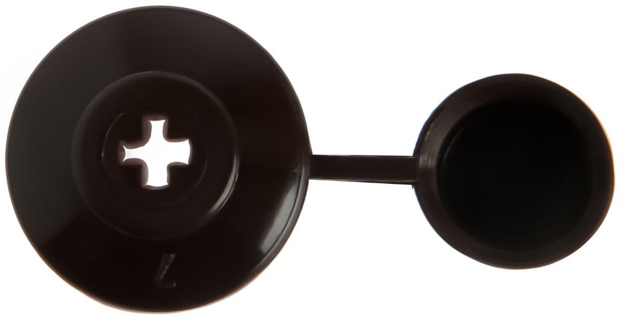 Шайба ТУНДРА, кровельная, с колпачком, М24, коричневая, 250 шт