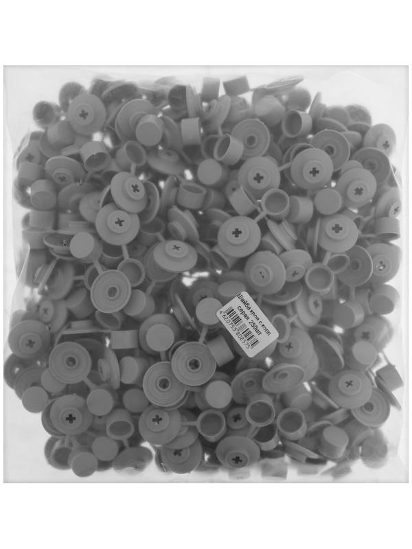 Шайба ТУНДРА, кровельная, с колпачком, М24, серая, 250 шт