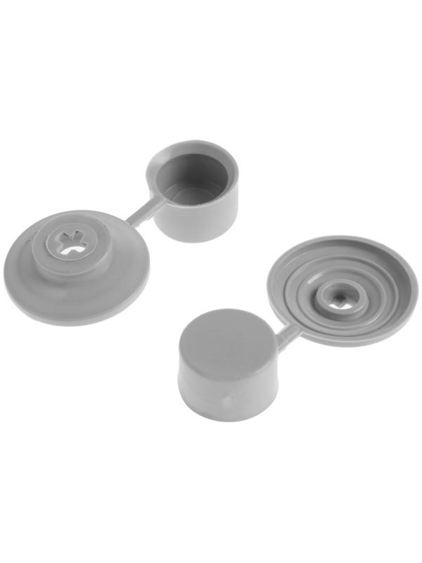 Шайба ТУНДРА, кровельная, с колпачком, М24, серая, 250 шт