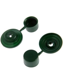 Шайба ТУНДРА, кровельная, с колпачком, М24, зеленая, 250 шт