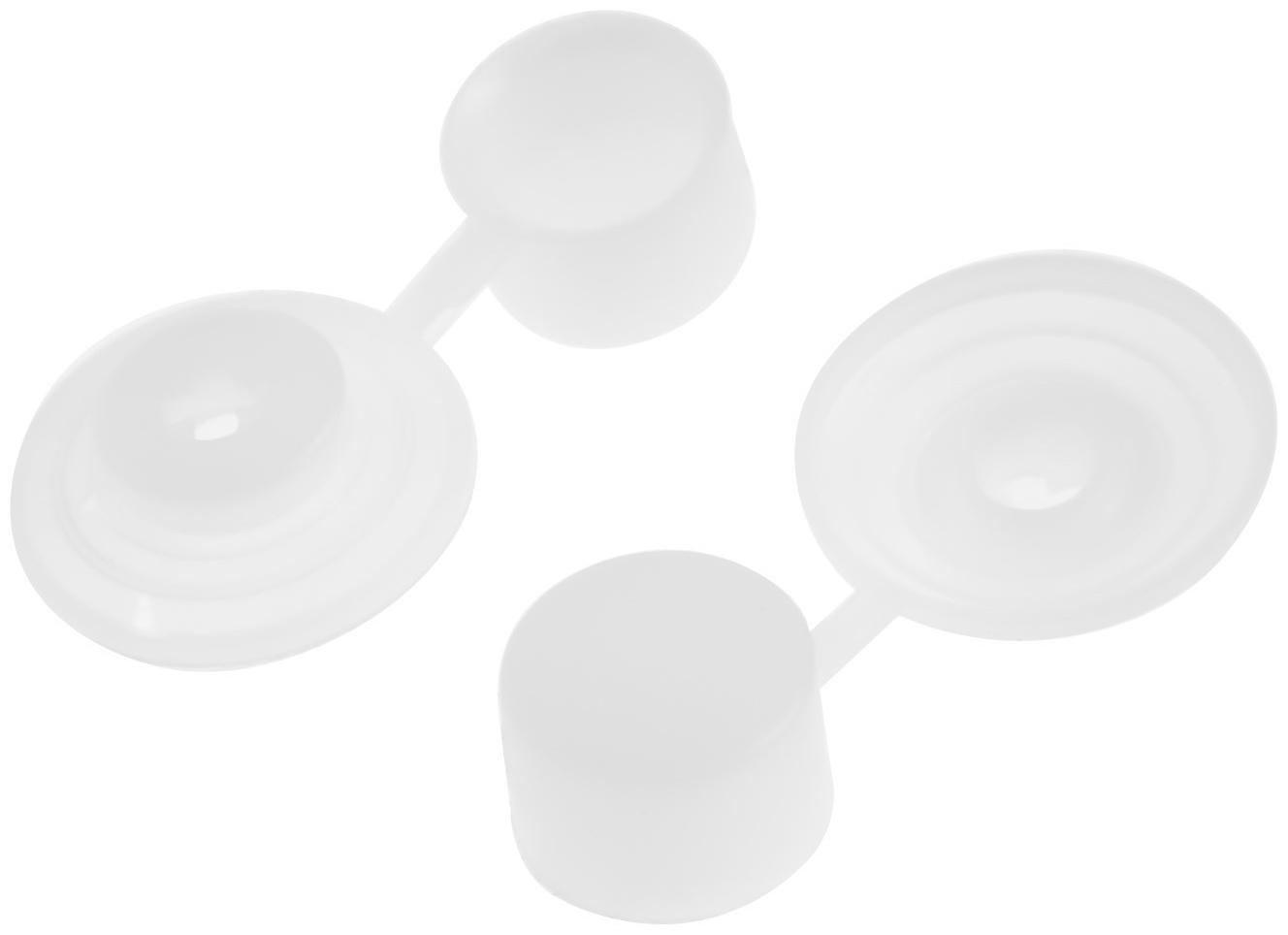 Шайба ТУНДРА, кровельная, с колпачком, М24, прозрачная, 250 шт