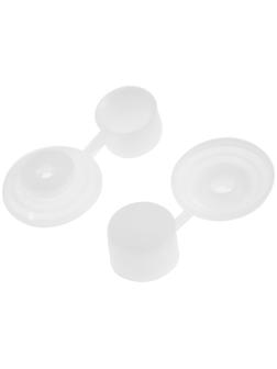 Шайба ТУНДРА, кровельная, с колпачком, М24, прозрачная, 250 шт