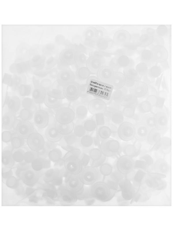 Шайба ТУНДРА, кровельная, с колпачком, М24, прозрачная, 250 шт