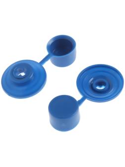 Шайба ТУНДРА, кровельная, с колпачком, М24, синяя, 250 шт