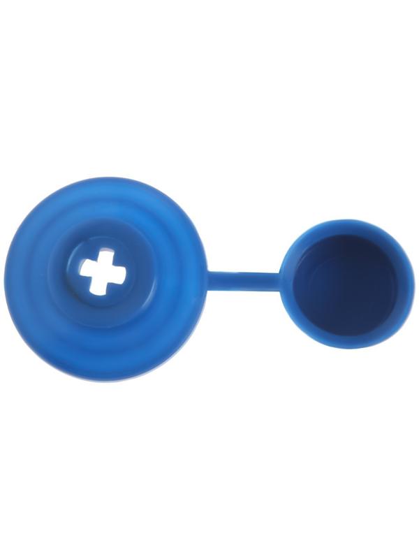 Шайба ТУНДРА, кровельная, с колпачком, М24, синяя, 250 шт