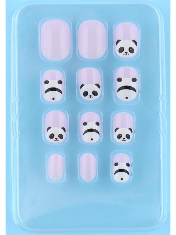 Детские накладные ногти «Панда», 12 шт