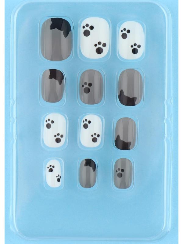 Детские накладные ногти «Котик», 12 шт
