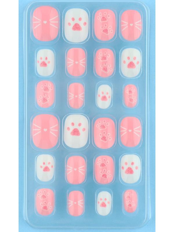 Детские накладные ногти «Кисуля», 24 шт