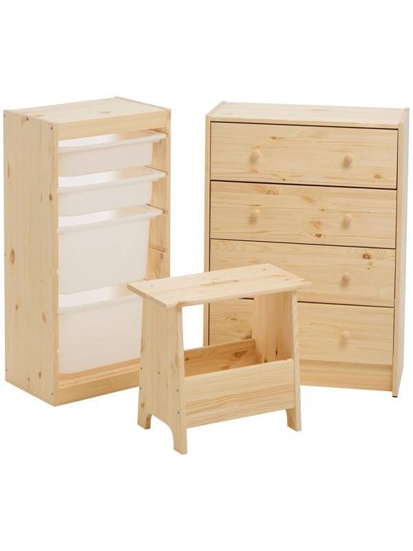 Комод RAST 4, 62х30х90, Массив сосны