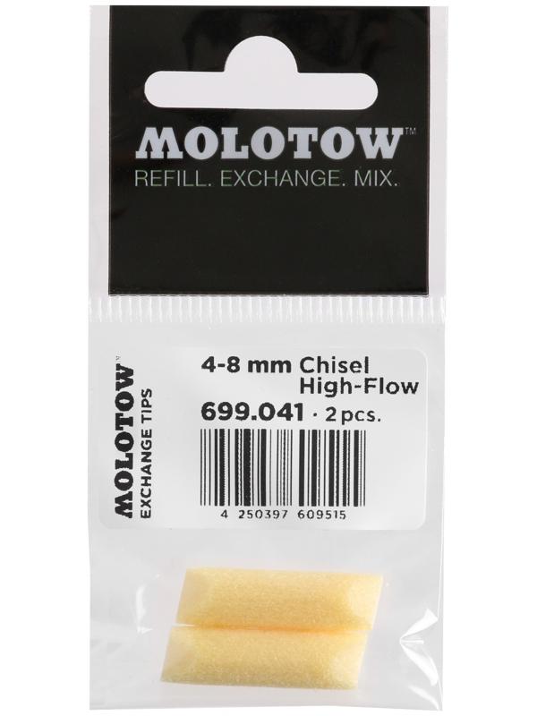 Molotow Перо для маркера 327/367/311  4-8MM  Chisel-Tip 699041 1шт