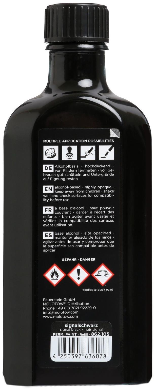 Molotow Заправка PERMANENT PAINT 862105 signal black 125 мл