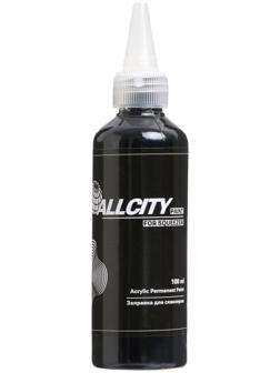 Allcity заправка Acrylic Permanent paint black 100мл.