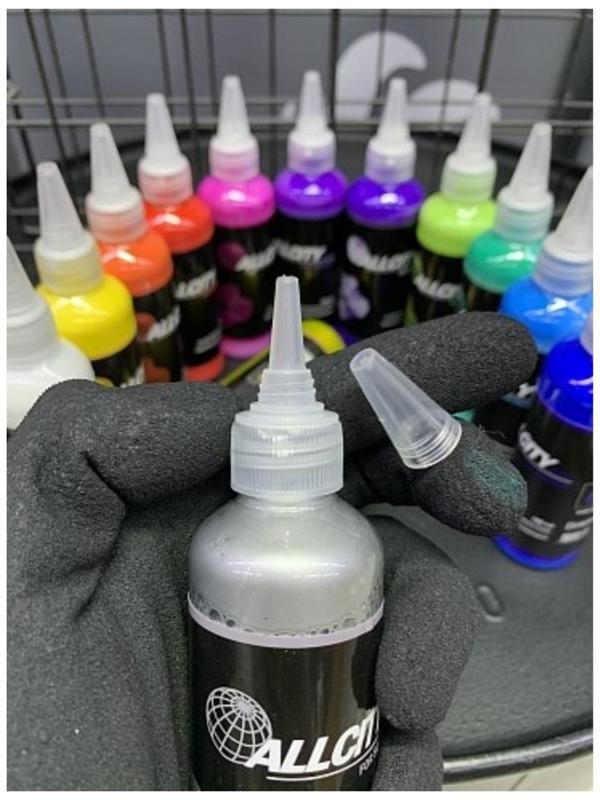 Allcity заправка Acrylic Permanent paint black 100мл.
