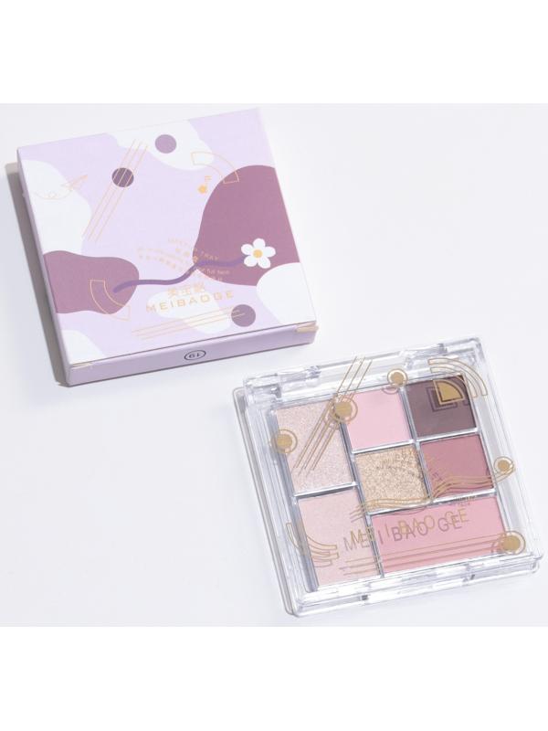 Профессиональная палетка теней для век Pink Explosion, 7 цветов