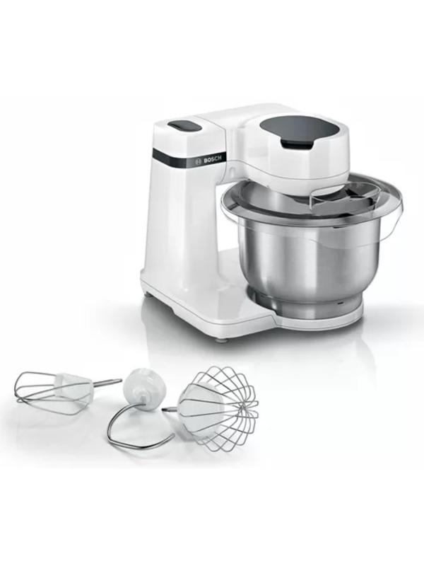 Кухонная машина Bosch MUMS2EW00, 700 Вт, 3.8 л, 4 скорости, 2 насадки, белая