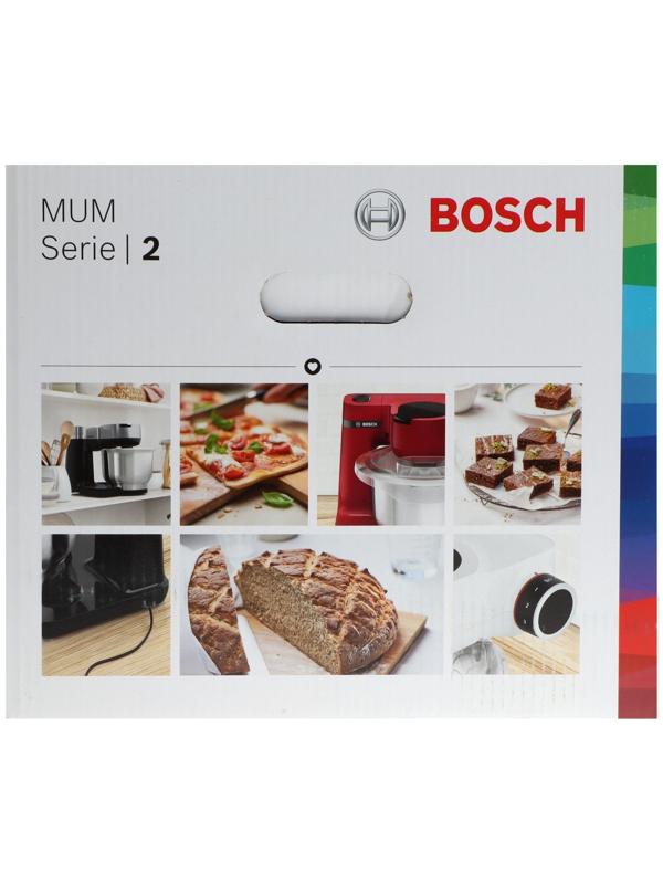 Кухонная машина Bosch MUMS2EW00, 700 Вт, 3.8 л, 4 скорости, 2 насадки, белая