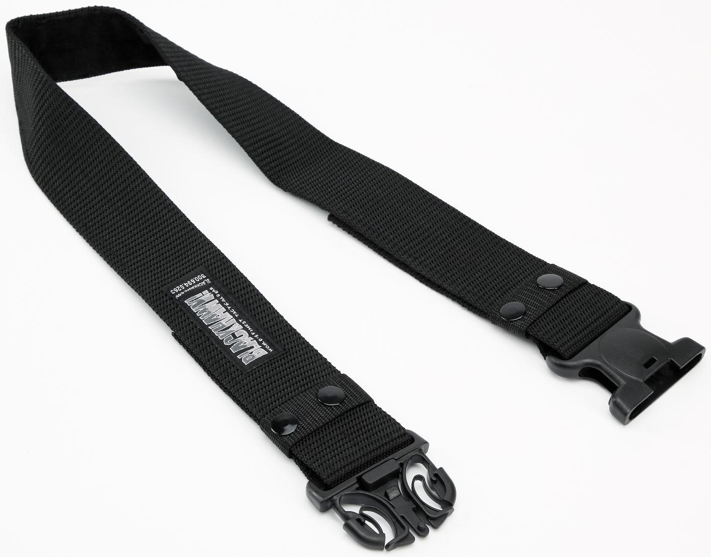 Ремень тактический, 125 см, ширина 5,3 см, пряжка пластик, черный