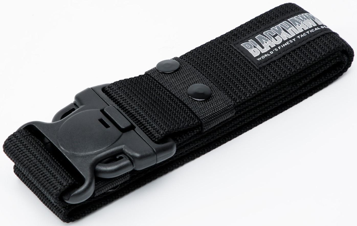 Ремень тактический, 125 см, ширина 5,3 см, пряжка пластик, черный