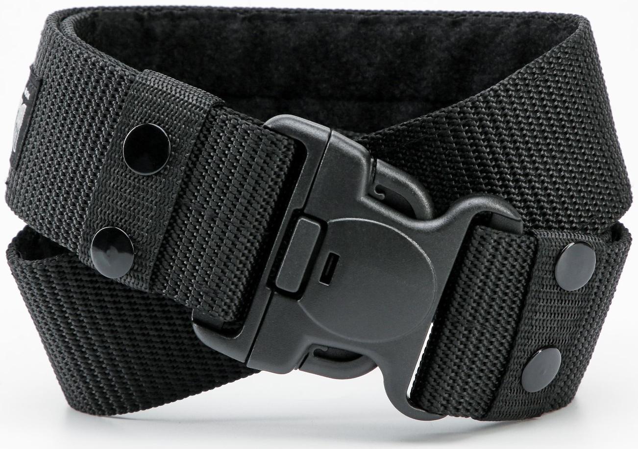 Ремень тактический, 125 см, ширина 5,3 см, пряжка пластик, черный