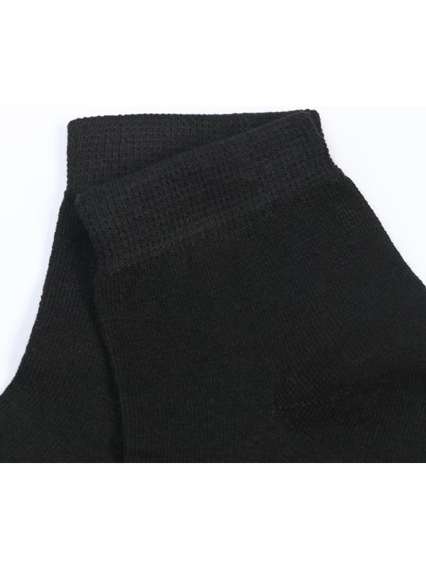 Носки укороченные, цвет чёрный, размер 29