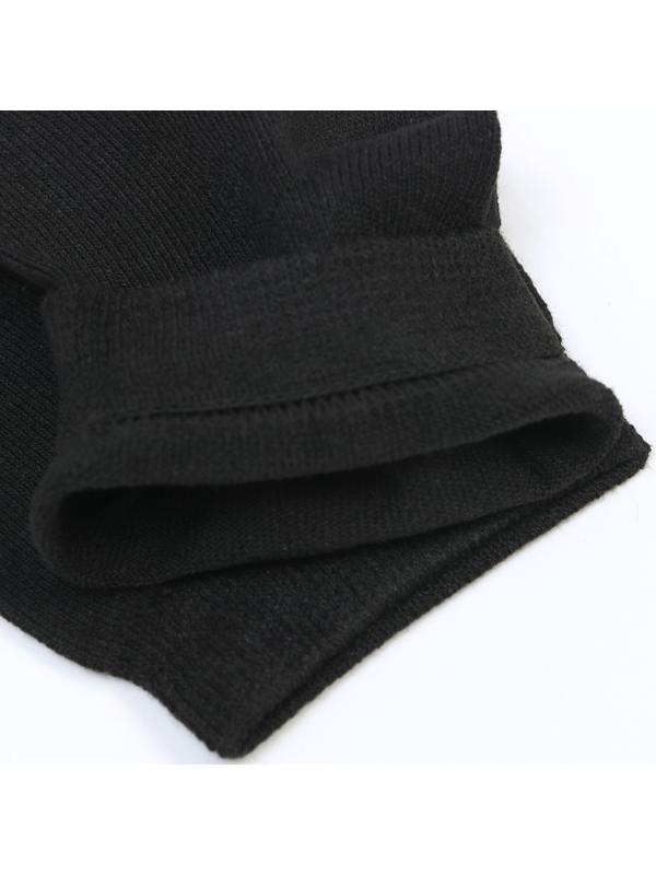 Носки укороченные, цвет чёрный, размер 29