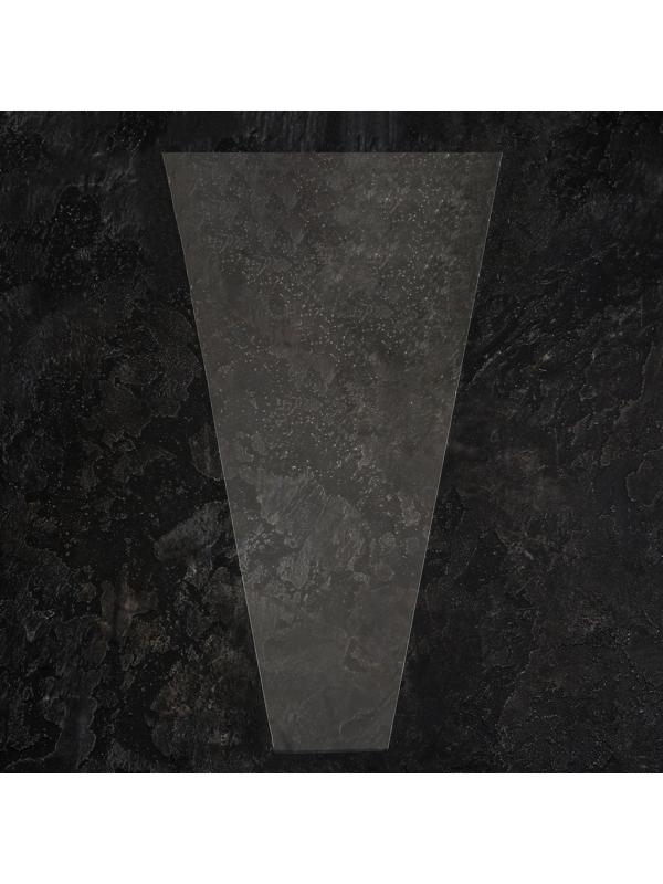 Пакет для цветов, конус, 15+36*80см, прозрачный