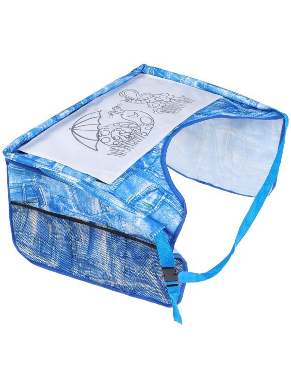 Столик-органайзер для детского автокресла 47,5 х 37,5 см, с раскраской, 3 фломастера