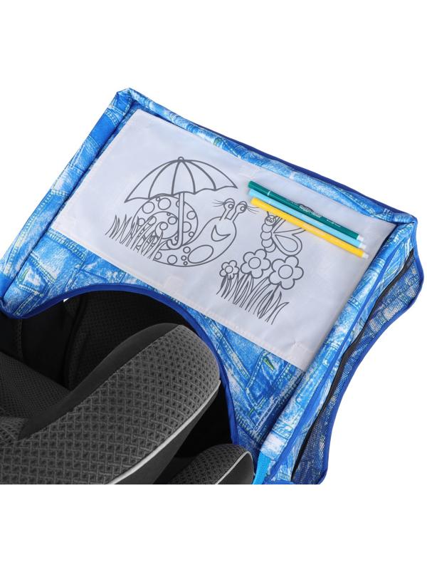 Столик-органайзер для детского автокресла 47,5 х 37,5 см, с раскраской, 3 фломастера