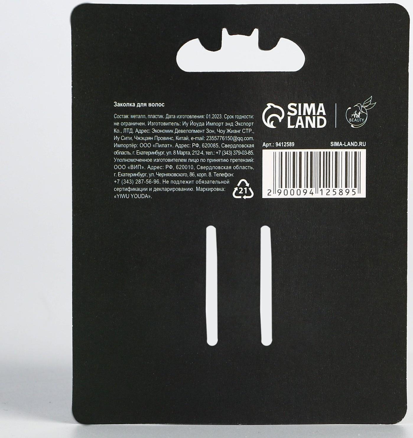 Заколка для волос «Готика», 6,5 х 3,8 см