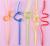Трубочки для коктейля пластиковые «Завитушки», в наборе 5 штук, МИКС