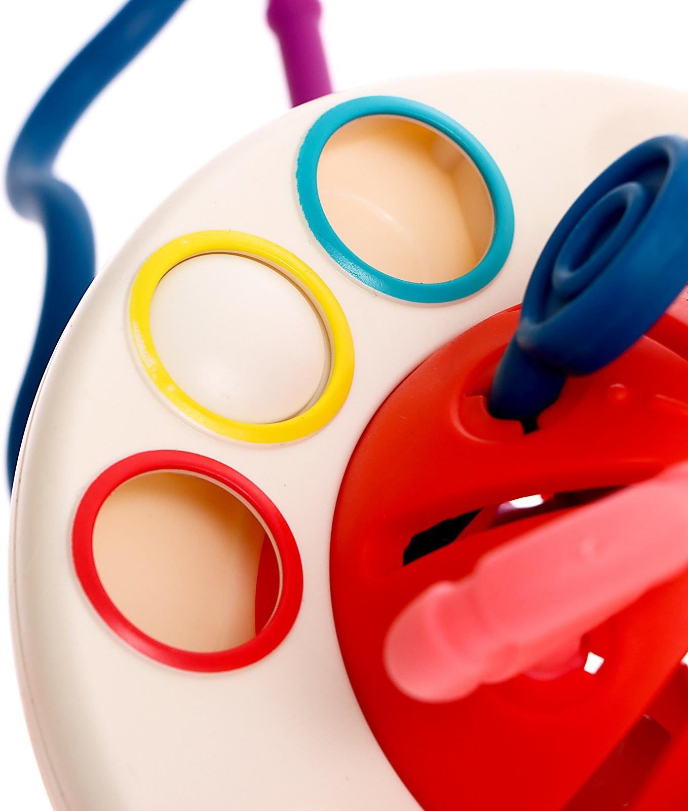 Развивающая игрушка «Осьминожка», с тактильными резиночками, цвета МИКС