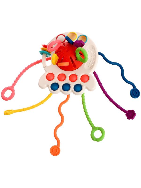 Развивающая игрушка «Осьминожка», с тактильными резиночками, цвета МИКС