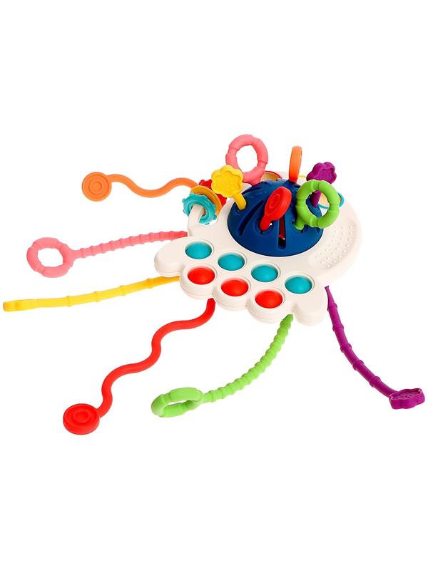 Развивающая игрушка «Осьминожка», с тактильными резиночками, цвета МИКС