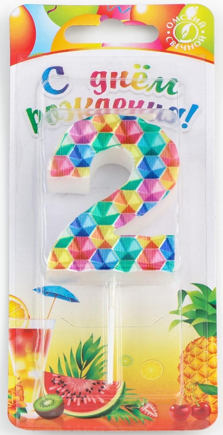 Свеча в торт на шпажке 