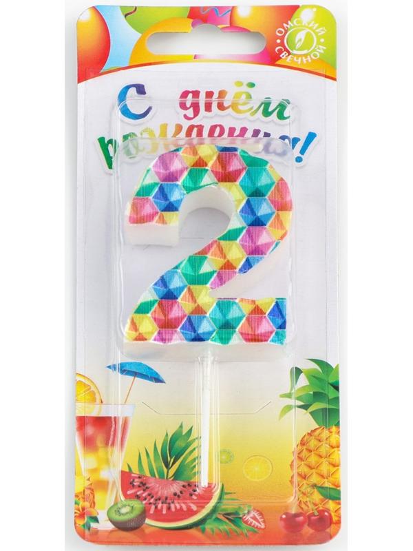 Свеча в торт на шпажке 