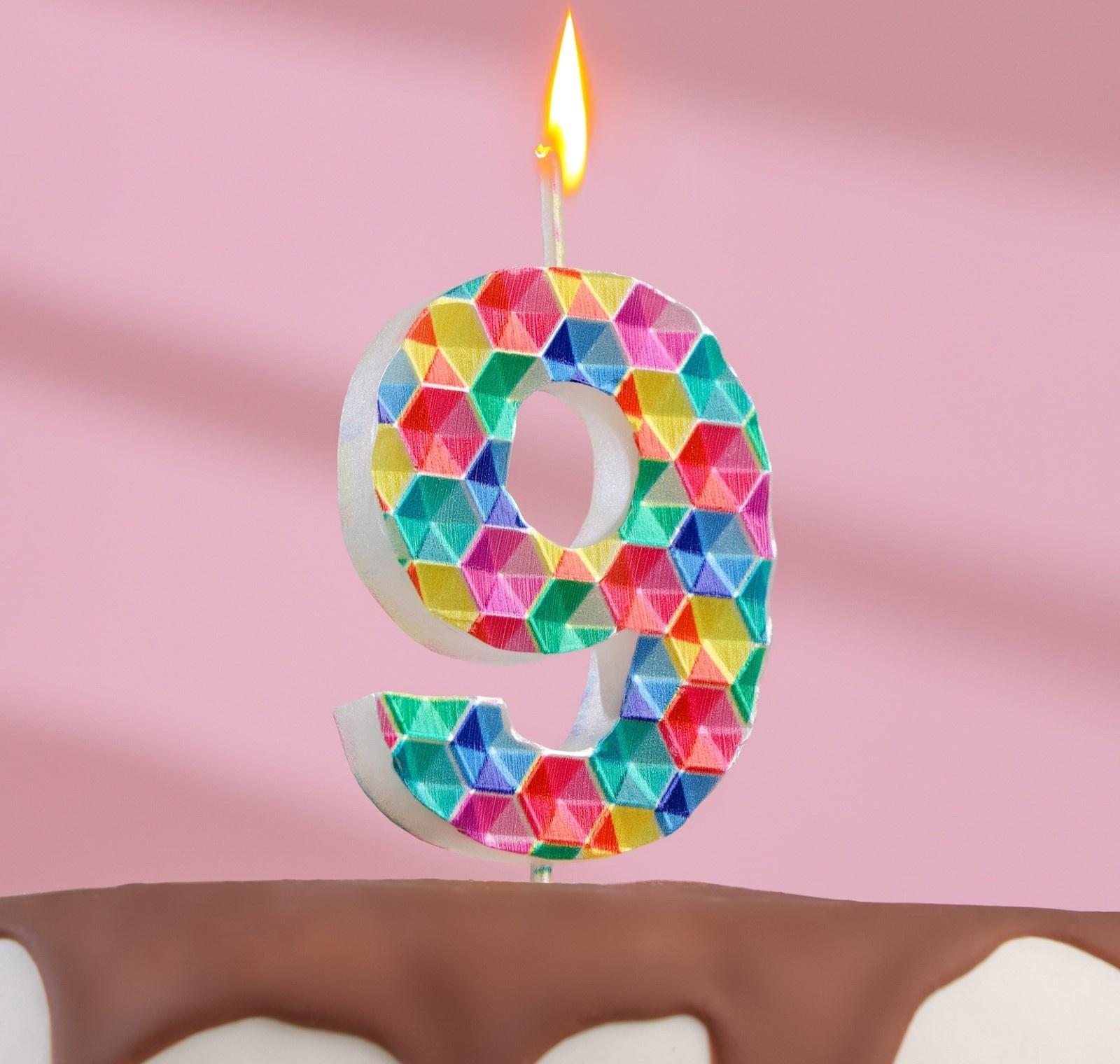 Свеча в торт на шпажке 