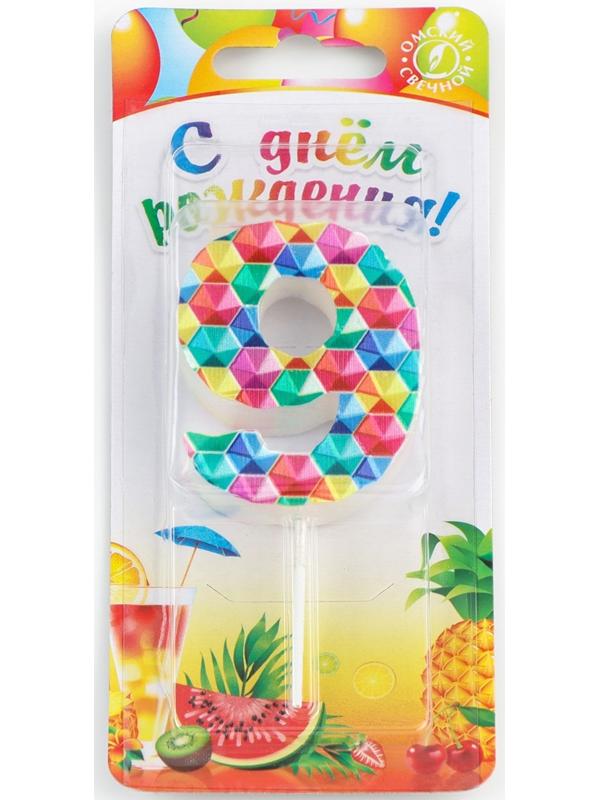 Свеча в торт на шпажке 