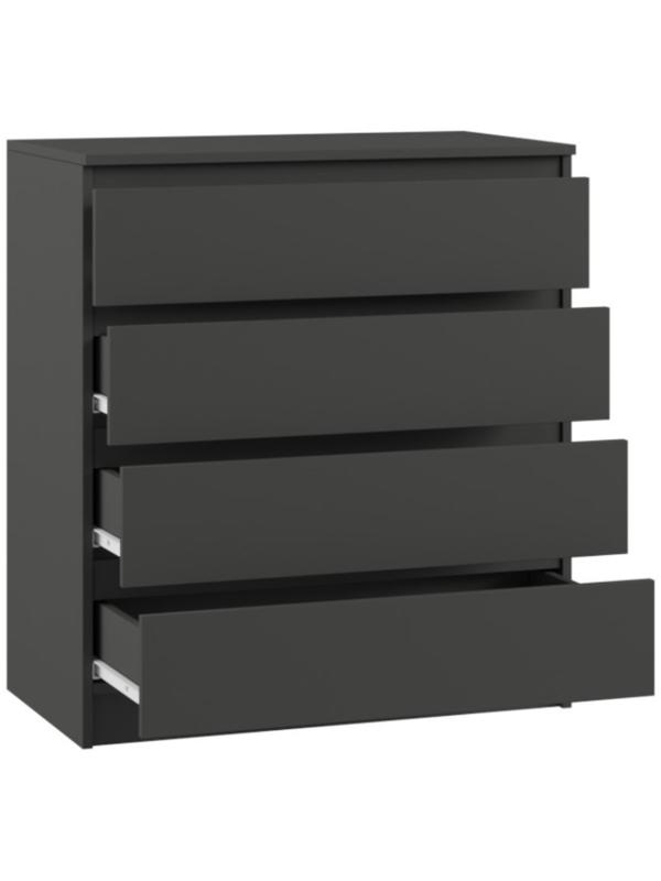 Комод с 4-мя ящиками Мадера, 800х420х1000, Графит