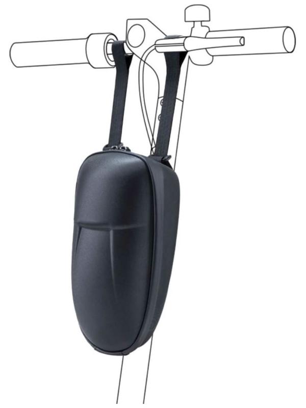 Сумка хранения для электросамоката Xiaomi Electric Scooter Storage Bag,  26х14х11 см, черная