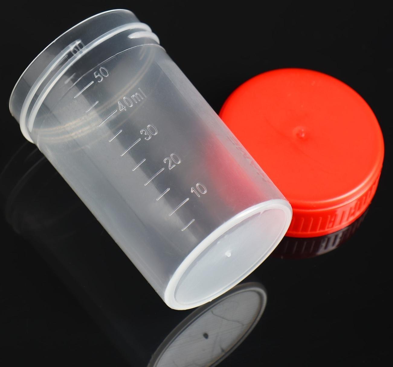 Контейнер без шпателя, стерильный, в индивидуальной упаковке, 60 мл