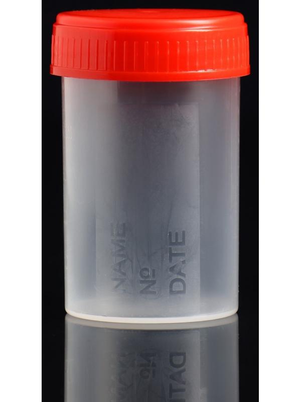 Контейнер без шпателя, стерильный, в индивидуальной упаковке, 60 мл