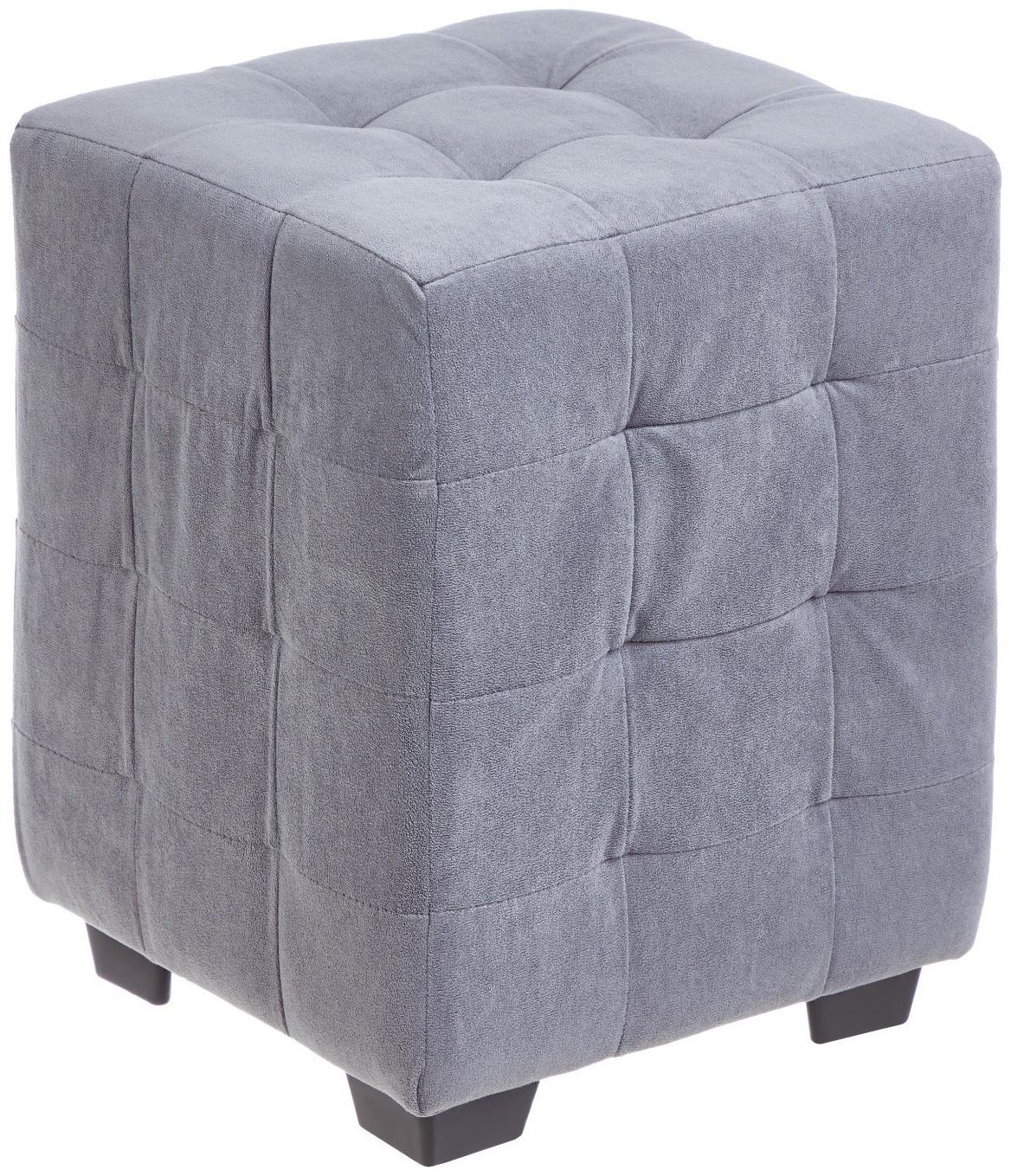 Пуф Кусен, 300х300х400, Велюр серый