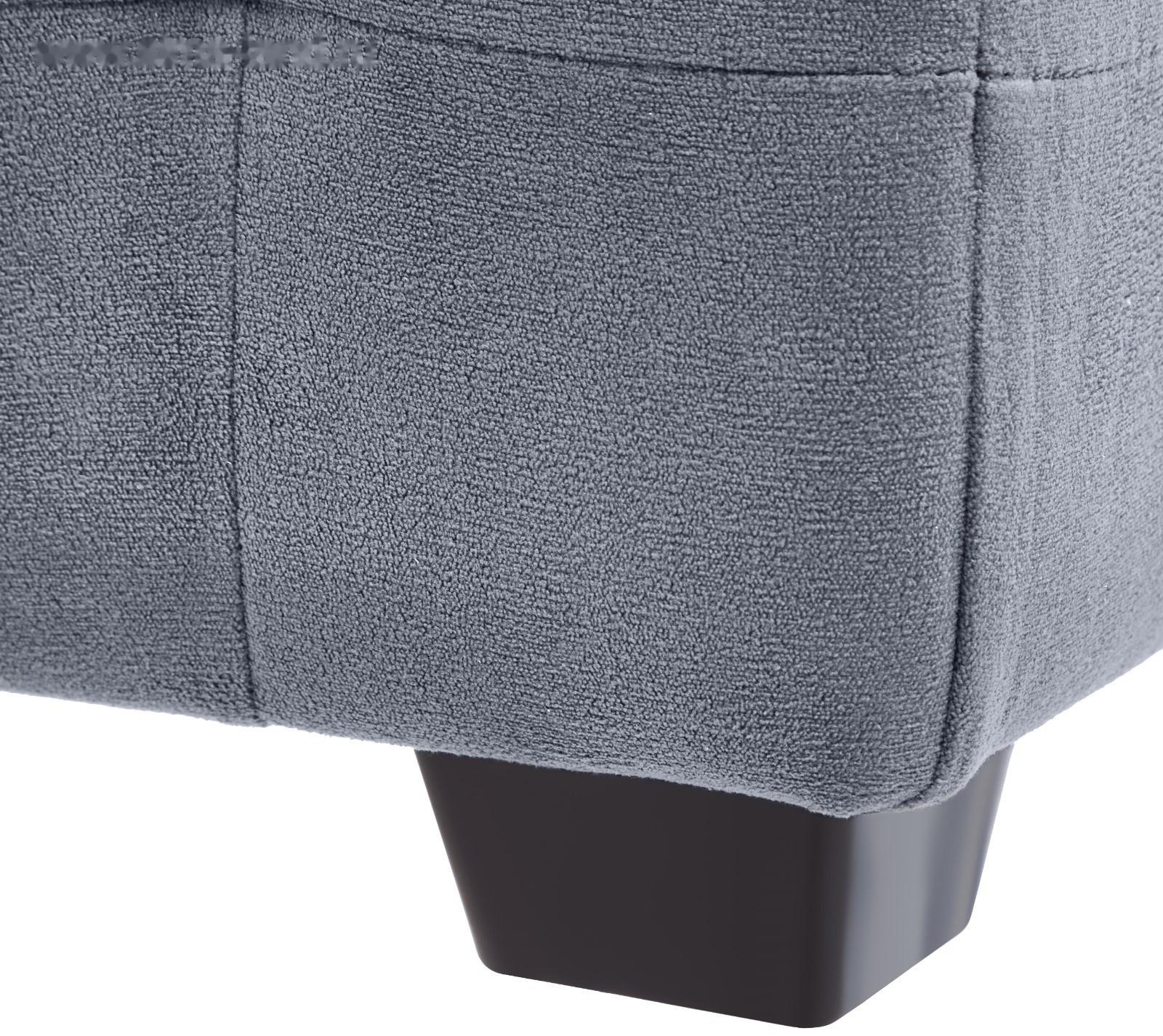 Пуф Кусен, 300х300х400, Велюр серый
